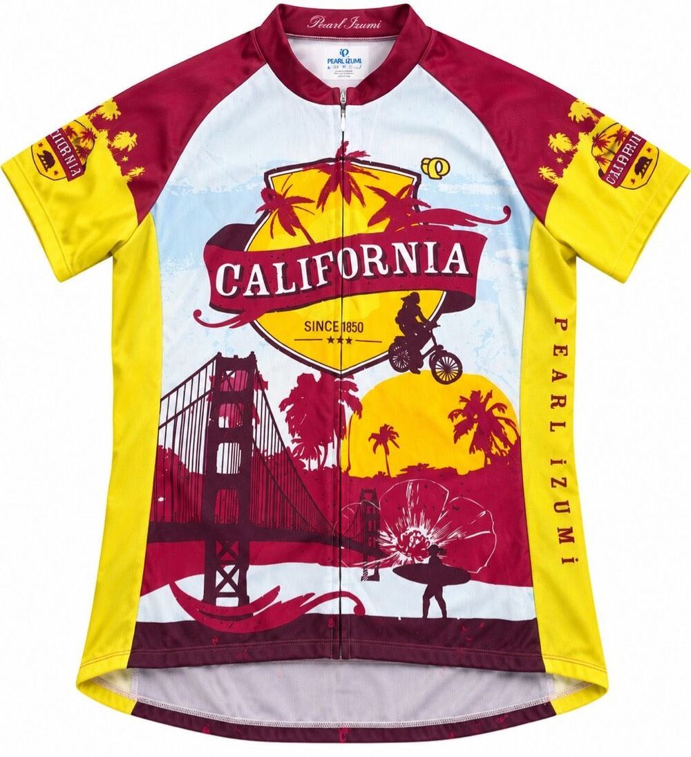 Pearl Izumi Women’s California Cycling Jersey Size XL Full Zip Graphic